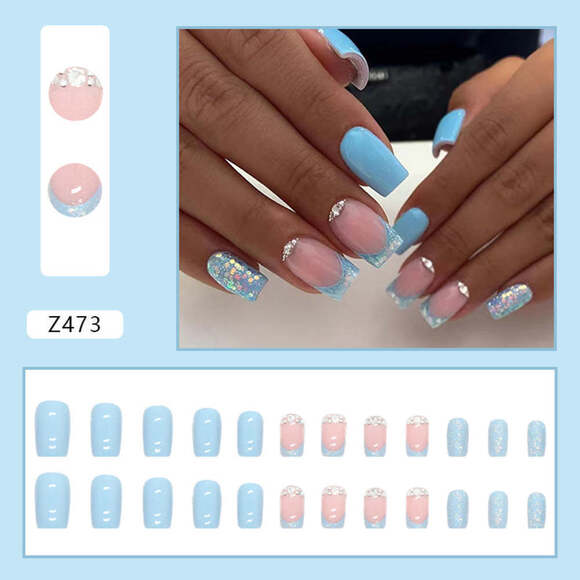 Skylar Press On Nail Set - Picture 1 of 2